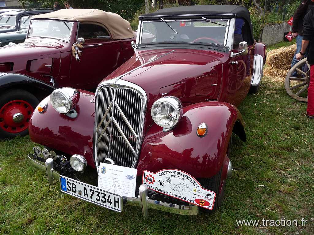 2014_Rustenhart (90).JPG - 34ème Randonnée Internationale des Vendanges organisée par le CVAAM, Traction Cabriolet 11 BL